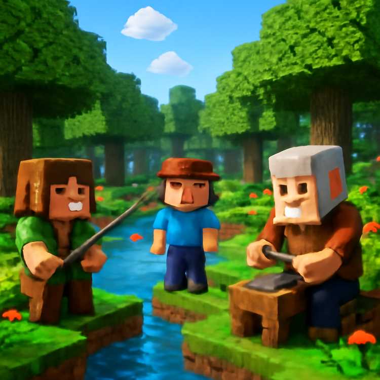 Леска, Нубик и Шеди — Увлекательные приключения в мире Minecraft